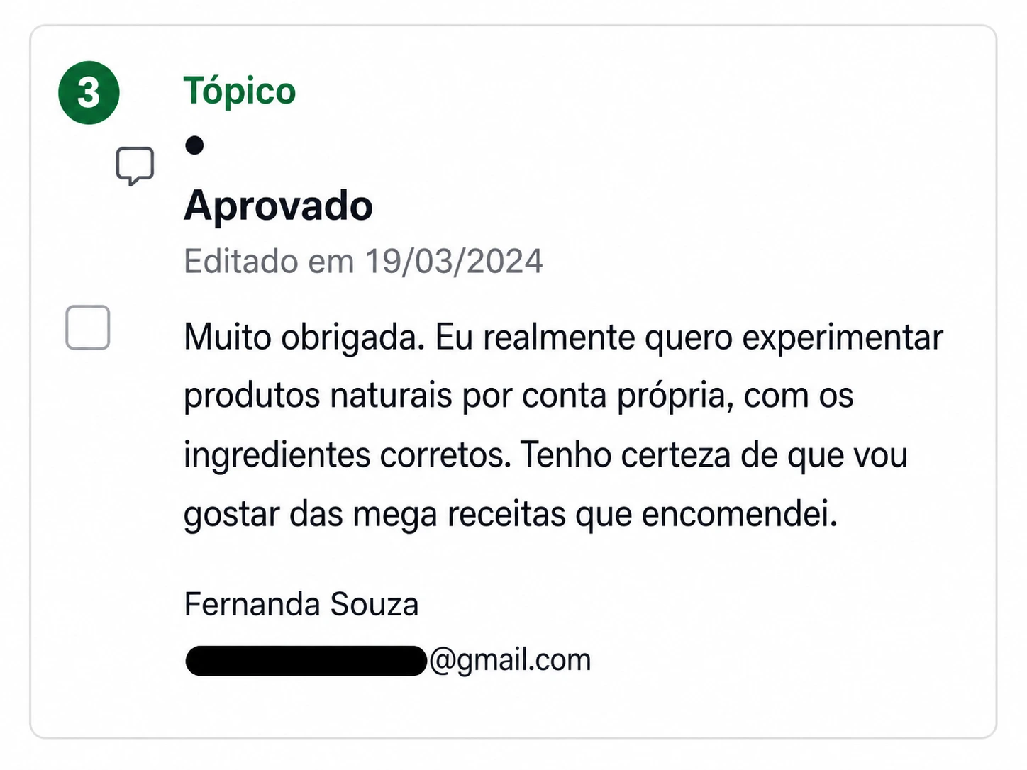 Depoimento Fernanda Souza